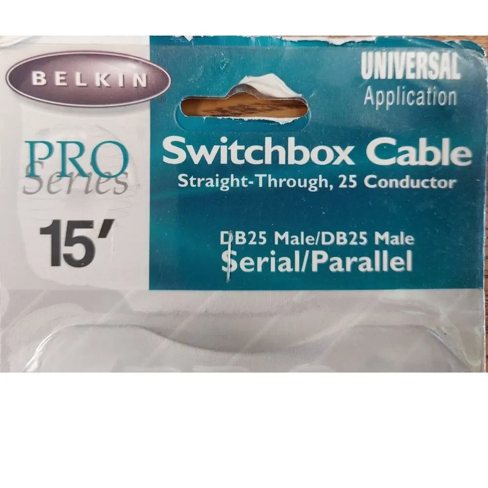 Belkin 15' DB25 Male to Male Pro Series Switchbox Cable - NEW
